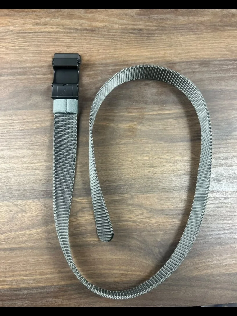 Men's Tactical Webbing Belt in Olive Green with Black Buckle